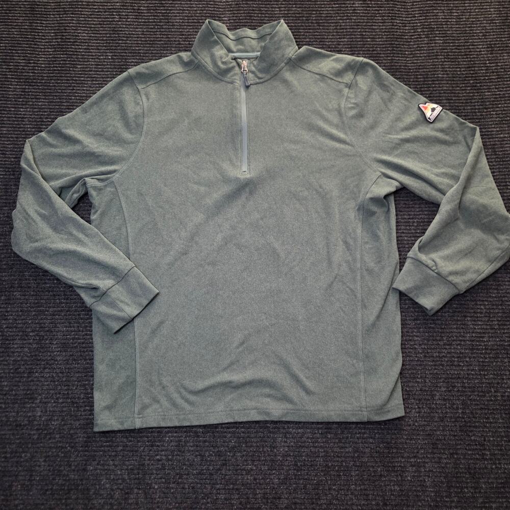 Men's Large Green Quarter Zip Jacket Avalanche